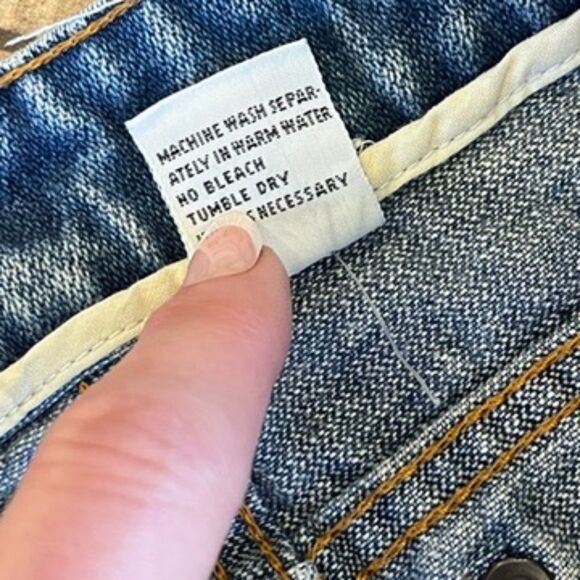 New York Jean Co Vintage Jeans High Rise Size 7/8 Straight Leg Juniors - Picture 9 of 9